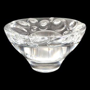 Rogaska Wink Glass Votive Candle Holder - 4" Crystal Clear Tealight Bubble